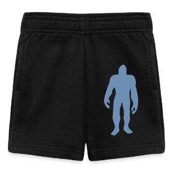 Bigfoot Silhouette Minimalist Fairy Tale - Baby Shorts - black - Front