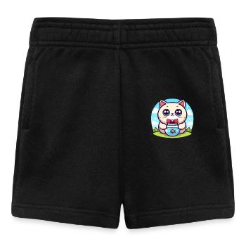 Cartoon Katze 2 - Baby Shorts - Schwarz - Vorne