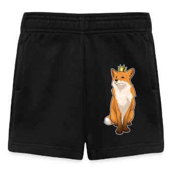 Couronne de renard - Short Bébé - noir - Devant