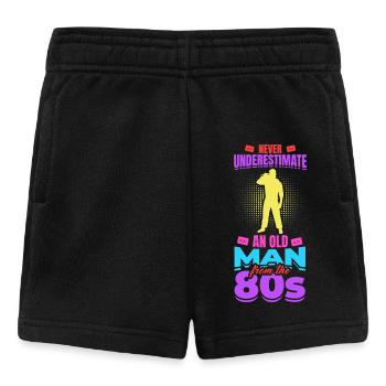 80er Großvater - Baby Shorts - Schwarz - Vorne