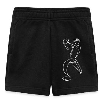 Cricket Bowler Skizze - Baby Shorts - Schwarz - Vorne
