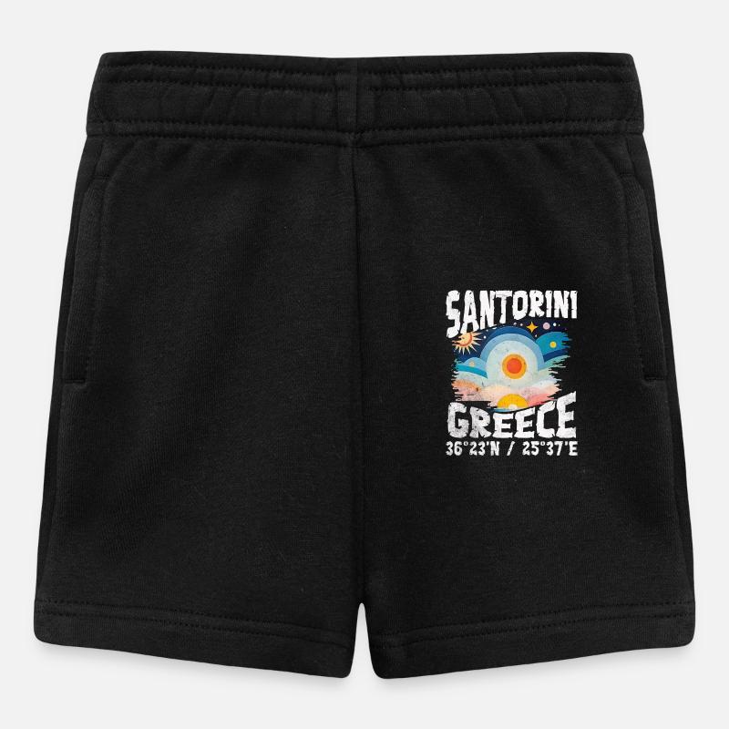 Greece aegean islands col - Short Bébé - noir