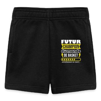 Futur champion du monde de basket,Sport,Cadeau - Short Bébé - noir - Devant
