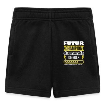 Futur champion du monde de golf,Sport,Cadeau - Short Bébé - noir - Devant