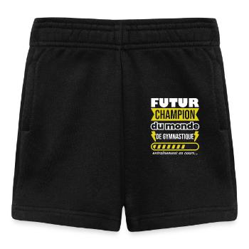 Futur champion du monde de gymnastique,Sport,Gym - Short Bébé - noir - Devant