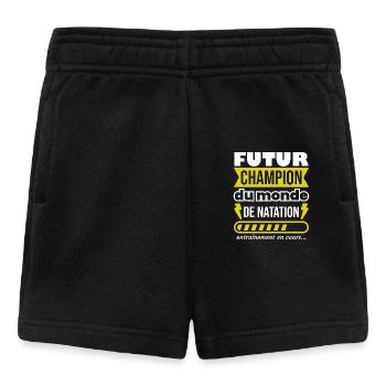 Futur champion du monde de natation,Sport,Piscine - Short Bébé - noir - Devant