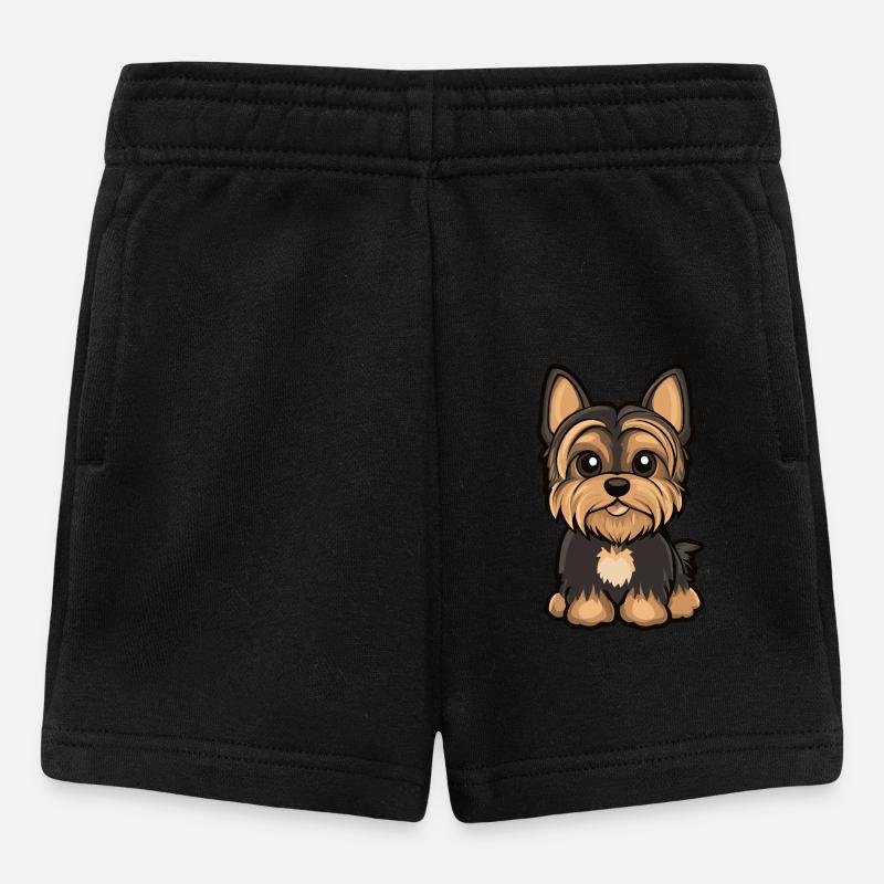 Yorkshire Terrier Chien Mignon - Short Bébé - noir