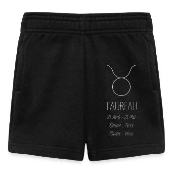 Signe du Taureau - Short Bébé - noir - Devant
