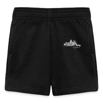 Singapore Skyline Silhouette Asia I Love Singapore - Baby Shorts - black - Front
