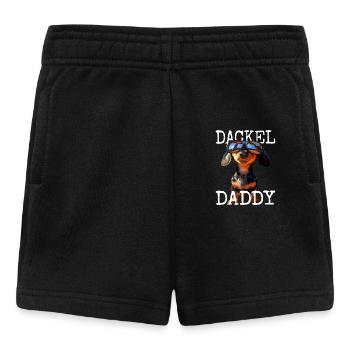 Dackel Daddy Dachshund Dad Wiener Papa Vatertag - Baby Shorts - Schwarz - Vorne