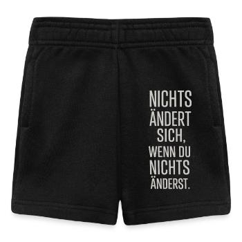 Rien ne change si tu ne changes rien - Short Bébé - noir - Devant