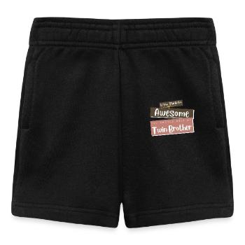 Funny Matching Family Saying Sibling Connection - Baby Shorts - black - Front