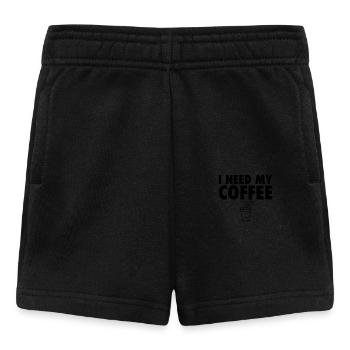 I Need My Coffee Coffee Joke - Baby Shorts - black - Front