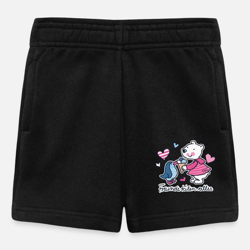 Friends share everything - Baby Shorts - black