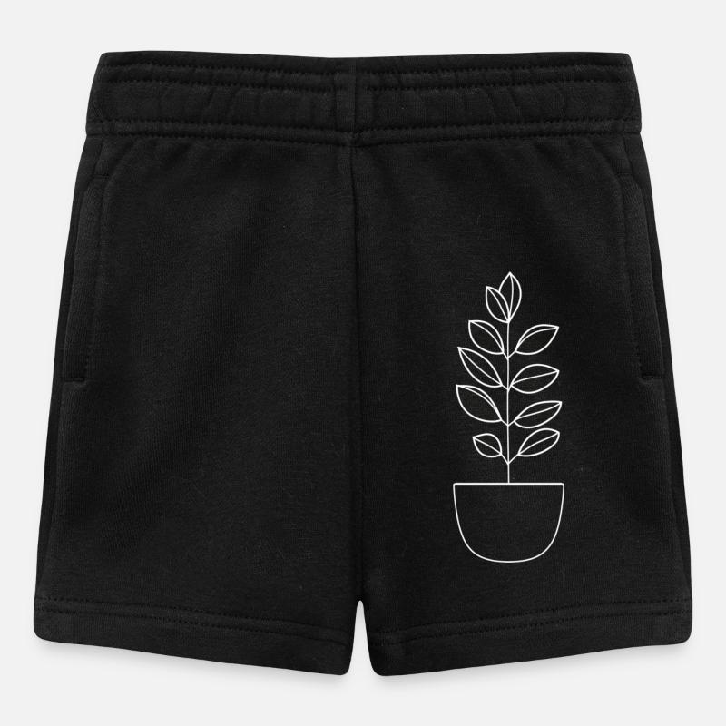 Plante minimaliste - Short Bébé - noir