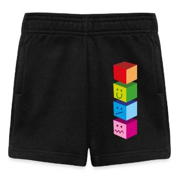 EMOTI SQUARE - Short Bébé - noir - Devant