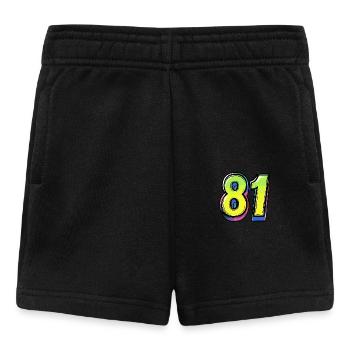 81 Zahl Comic - Baby Shorts - Schwarz - Vorne
