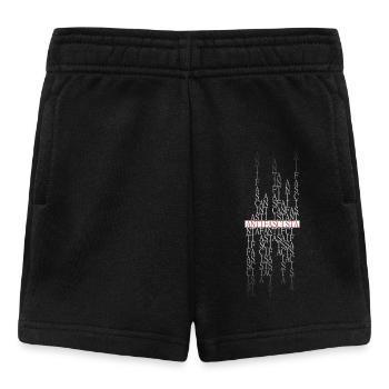 Antifascista Typo Collage rot/gradient - Baby Shorts - Schwarz - Vorne