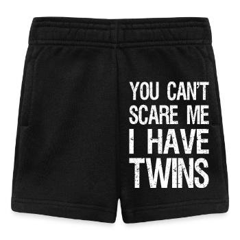 You Can't Scare Me I Have Twins II - Baby Shorts - black - Front