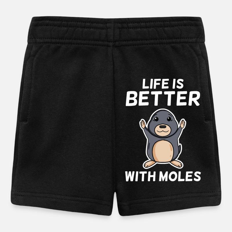mole - Baby Shorts - black