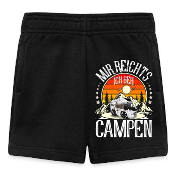 Camping Camper Campen - Baby Shorts - Schwarz - Vorne