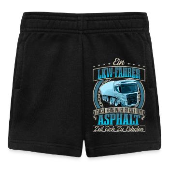LKW Fahrer - Baby Shorts - Schwarz - Vorne