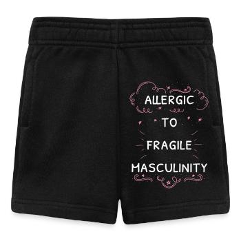 Allergic To Fragile Masculinity I - Baby Shorts - black - Front