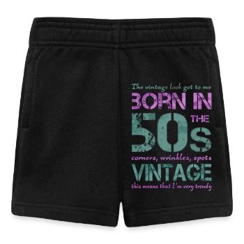 Fifties 50th 50s 50s - Baby Shorts - black - Front