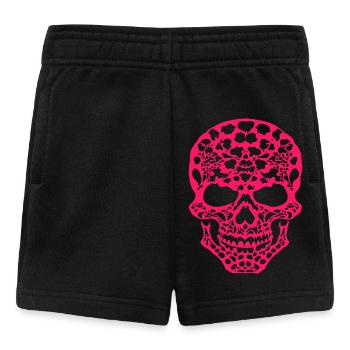 pink skull street - Short Bébé - noir - Devant