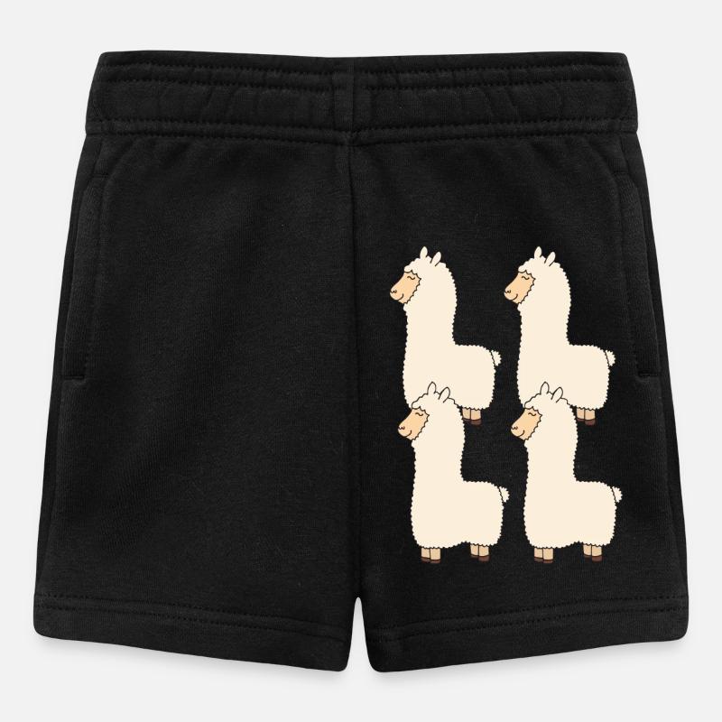 Lama Four-Pack - Baby Shorts - black