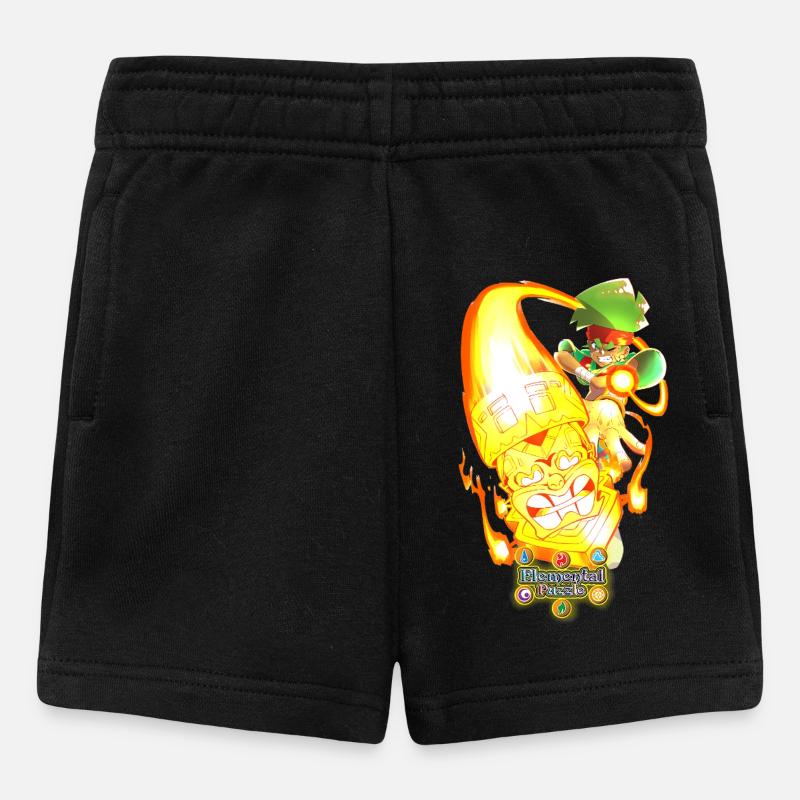 Ikit invoque Tiki Skate ! - Short Bébé - noir