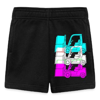 Gabelstaplerfahrer - Baby Shorts - Schwarz - Vorne