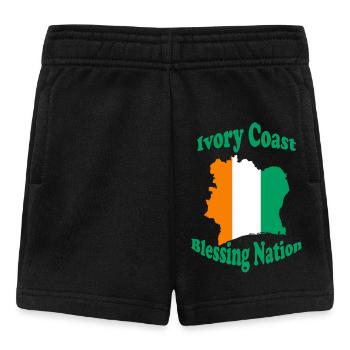 Gesegnete 👼 Nation der Elfenbeinküste - Baby Shorts - Schwarz - Vorne