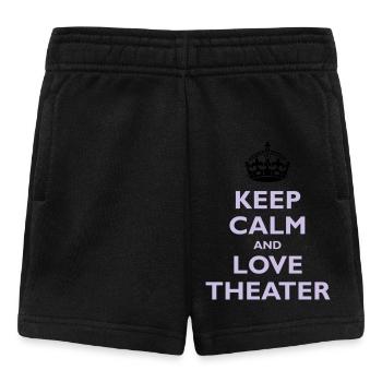 Keep Calm & Love Theater - Baby Shorts - Schwarz - Vorne