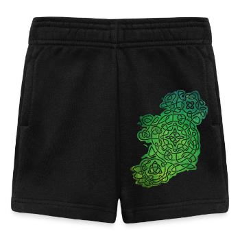 Celtic Map of Ireland - Baby Shorts - Schwarz - Vorne