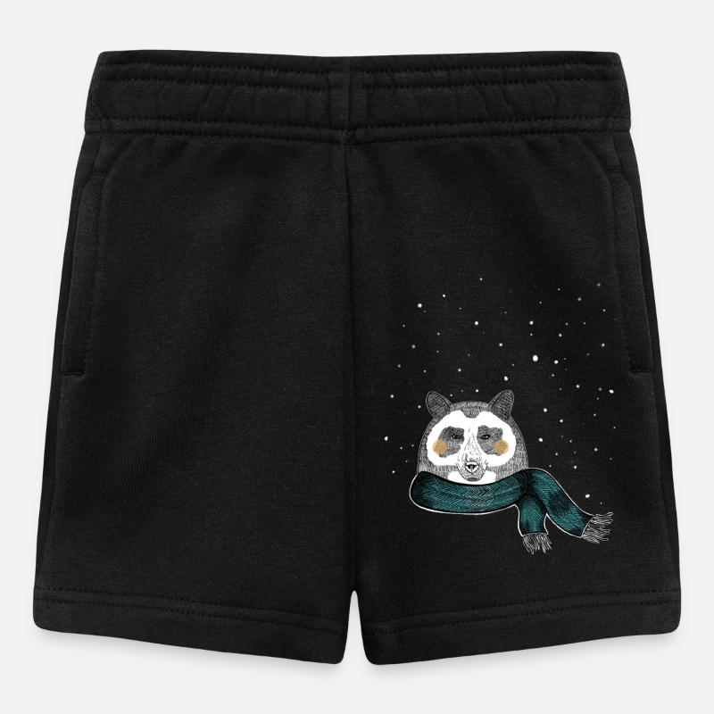 Winter bear - Baby Shorts - black