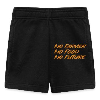 No Farmer No Food No Future - Baby Shorts - Schwarz - Vorne