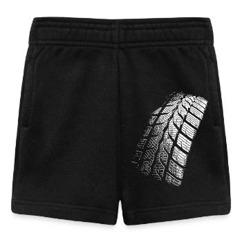 Pneumatique / Pneu / Moto / Voiture - Short Bébé - noir - Devant