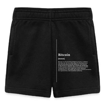 Tée monochrome du Glyphe Bitcoin - Short Bébé - noir - Devant