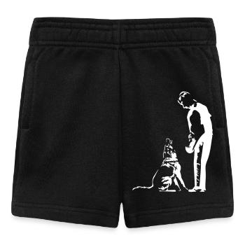 Service de protection des introductions en bourse de chiens de berger « Black Edition » - Short Bébé - noir - Devant