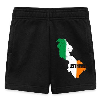 Leitrim Irland County | Flagge Landkarte Kontur - Baby Shorts - Schwarz - Vorne