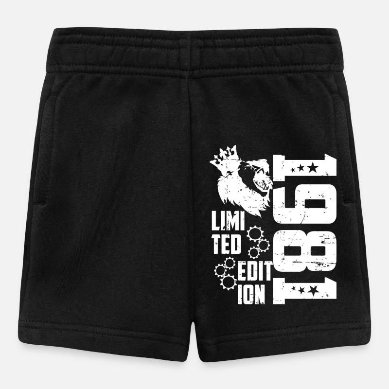 1981 Geboren Limited Edition - Baby Shorts - Schwarz