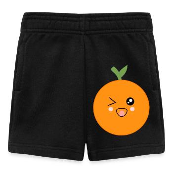 Orangen Frucht Früchte Kostüm Fasching Karneval - Baby Shorts - Schwarz - Vorne