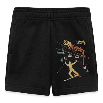 Ski holiday I'm coming ! - Baby Shorts - black - Front