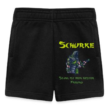 Stahl trifft auf Schatten | Das Schurken-Design - Baby Shorts - Schwarz - Vorne