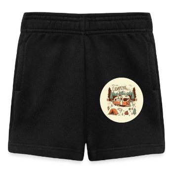 Campingabenteuer mit Wohnmobil - Baby Shorts - Schwarz - Vorne