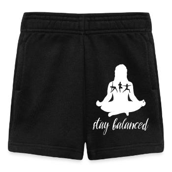 Stay Balanced Yoga Silhouette Design - Short Bébé - noir - Devant