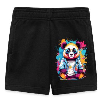 Panda Ours - Short Bébé - noir - Devant