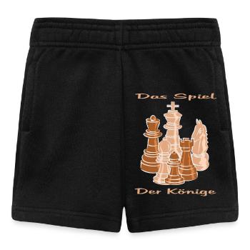 Schach figuren - Baby Shorts - Schwarz - Vorne