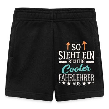So sieht ein richtig cooler Fahrlehrer aus - Baby Shorts - Schwarz - Vorne
